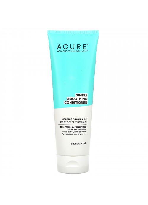 Acure, Simply Smoothing Conditioner, Coconut & Marula Oil,  8 fl oz (236.5 ml)
