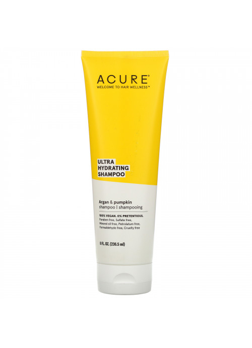 Acure, Ultra Hydrating Shampoo, Argan Oil & Pumpkin, 8 fl oz (236.5 ml)