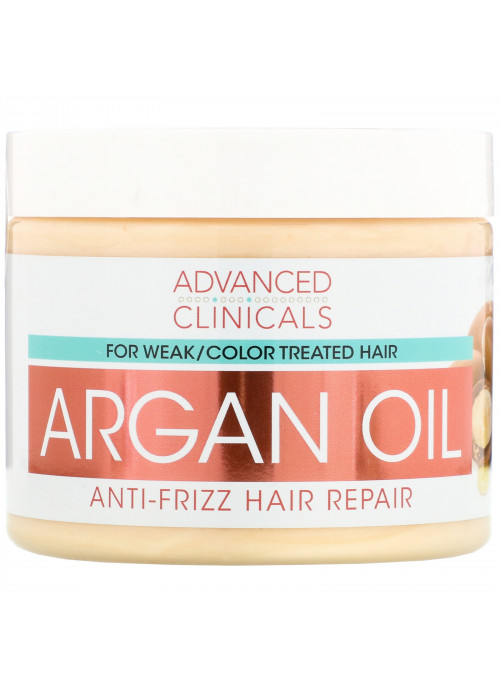 Advanced Clinicals, Argan Oil, Anti-Frizz Hair Repair, 12 fl oz (355 ml)