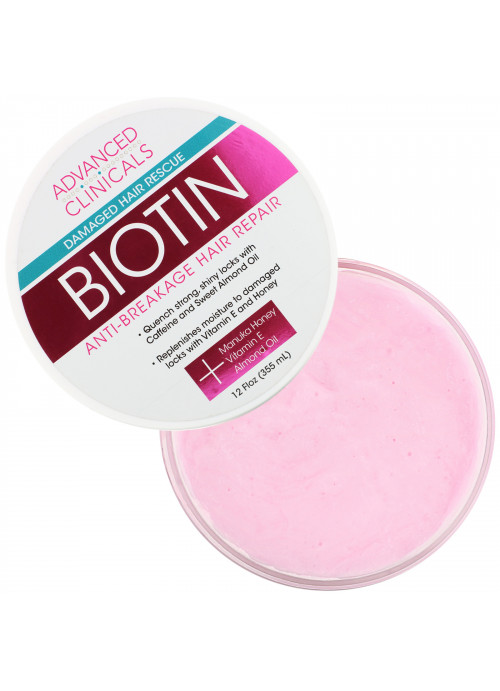 Advanced Clinicals, Biotin, Anti-Breakage Hair Repair, 12 fl oz (355 ml)