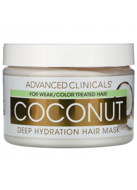 Advanced Clinicals, Coconut, Deep Hydration Hair Mask, 12 oz (340 g)