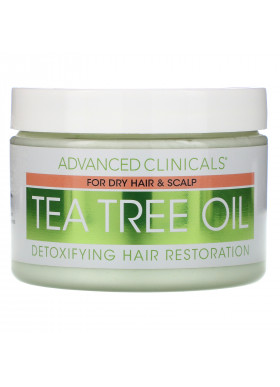 Advanced Clinicals, Tea Tree Oil, Detoxifying Hair Mask, 12 oz (340 g)