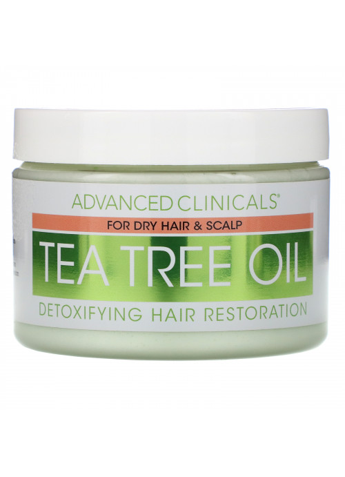 Advanced Clinicals, Tea Tree Oil, Detoxifying Hair Mask, 12 oz (340 g)