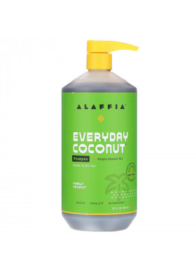 Alaffia, Everyday Coconut, Shampoo, Normal to Dry Hair, Purely Coconut, 32 fl oz (950 ml)