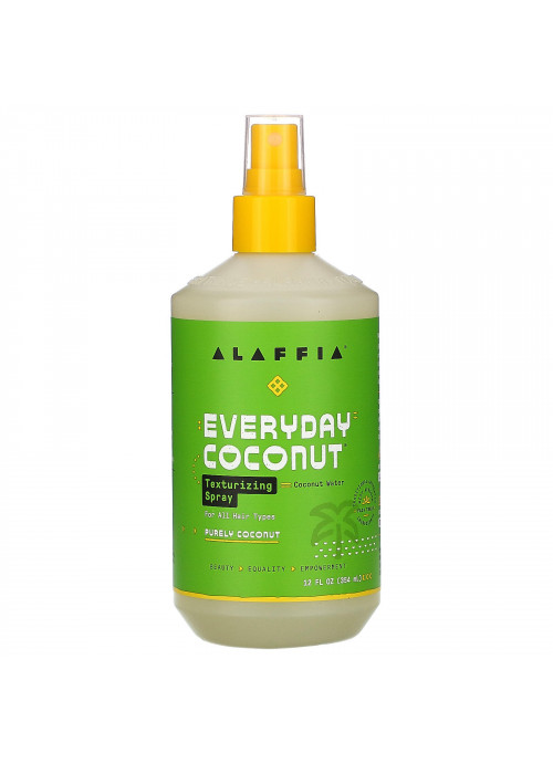 Alaffia, Everyday Coconut, Texturing Spray, Purely Coconut, 12 fl oz (354 ml)