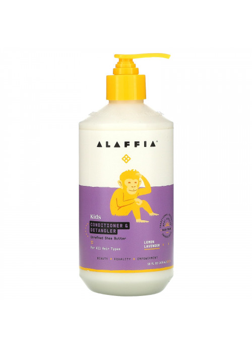 Alaffia, Kids, Conditioner & Detangler, Lemon Lavender, 16 fl oz (476 ml)