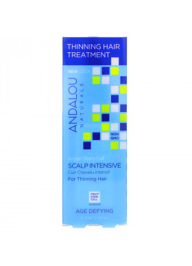 Andalou Naturals, Argan Stem Cells, Scalp Intensive, Thinning Hair Treatment, Age Defying, 2.1 fl oz (62 ml)