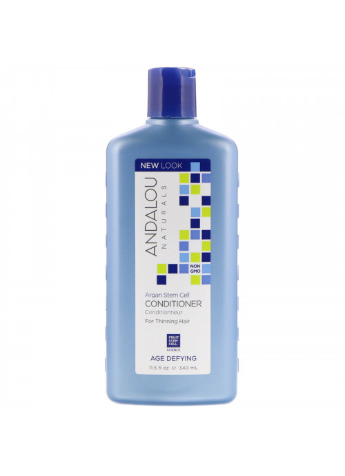 Andalou Naturals, Conditioner,Age Defying, For Thinning Hair, Argan Stem Cells, 11.5 fl oz (340 ml)