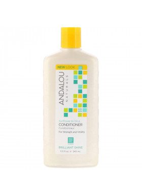 Andalou Naturals, Conditioner, Brilliant Shine, For Strength and Vitality, Sunflower & Citrus, 11.5 fl oz (340 ml)