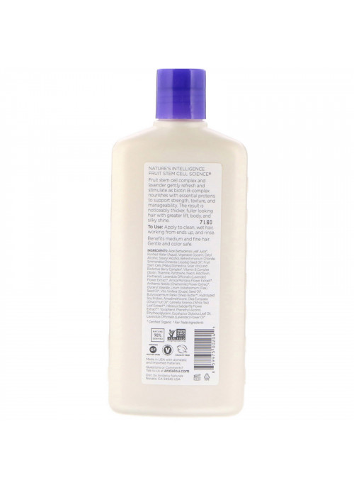Andalou Naturals, Conditioner, Full Volume, For Lift, Body, and Shine, Lavender & Biotin, 11.5 fl oz (340 ml)