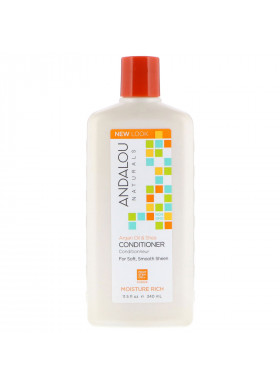 Andalou Naturals, Conditioner, Moisture Rich, For Soft, Smooth Sheen, Argan Oil & Shea, 11.5 fl oz (340 ml)
