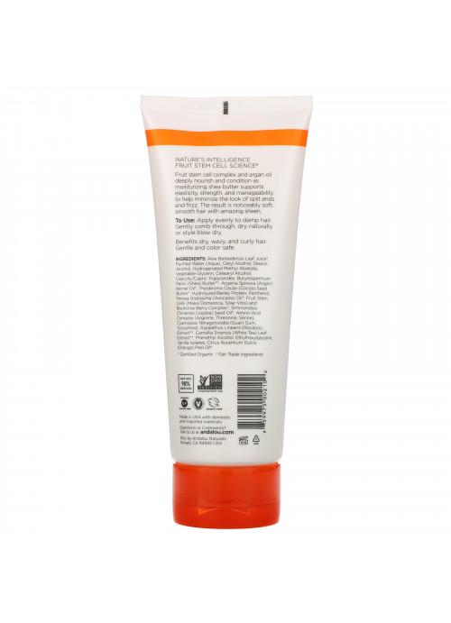 Andalou Naturals, Styling Cream, Argan Oil and Shea, Moisture Rich, 6.8 fl oz (200 ml)