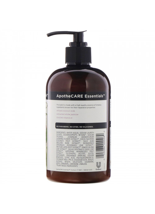 ApotheCARE Essentials, The Mender, Shampoo, Coconut Milk & White Jasmine & Vitamin E, 12 fl oz (355 ml)