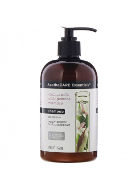 ApotheCARE Essentials, The Mender, Shampoo, Coconut Milk & White Jasmine & Vitamin E, 12 fl oz (355 ml)