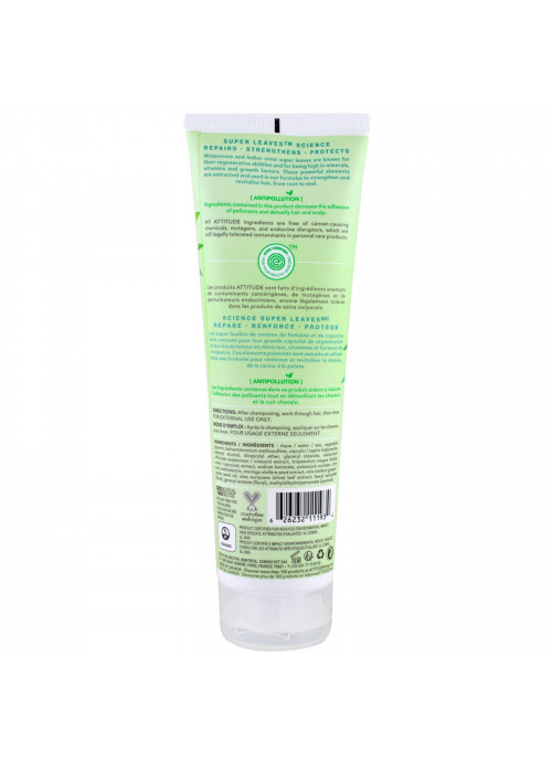ATTITUDE, Super Leaves Science, Natural Conditioner, Nourishing & Strengthening, Grape Seed Oil & Olive Leaves, 8 oz (240 ml)