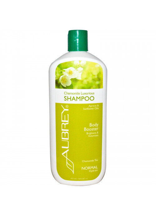 Aubrey Organics, Chamomile Luxurious Shampoo, Chamomile Tea, Normal, 16 fl oz (473 ml)