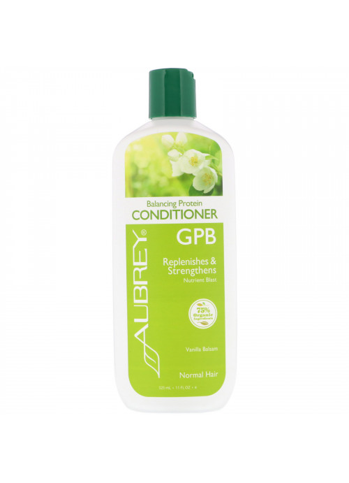 Aubrey Organics, GPB, Balancing Protein Conditioner, Normal Hair, Vanilla Balsam, 11 fl oz (325 ml)