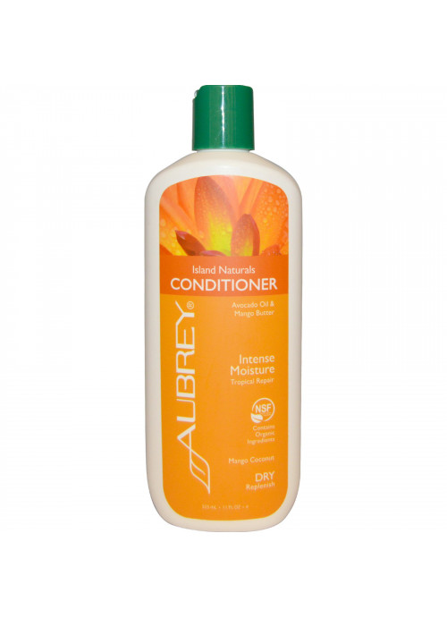Aubrey Organics, Island Naturals Conditioner, Tropical Repair, Dry Replenish, 11 fl oz (325 ml)