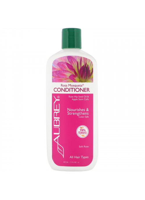 Aubrey Organics, Rosa Mosqueta Conditioner, Vibrant Hydration, Harvest Apple, 11 fl oz (325 ml)