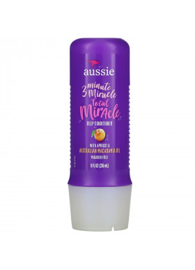 Aussie, 3 Minute Miracle, Total Miracle Deep Conditioner, with Apricot & Australian Macadamia Oil, 8 fl oz (236 ml)