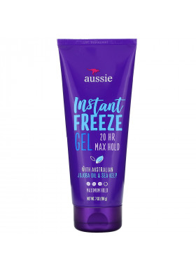 Aussie, Instant Freeze Gel,  with Australian Jojoba Oil & Sea Kelp, Maximum Hold, 7 oz (198 g)