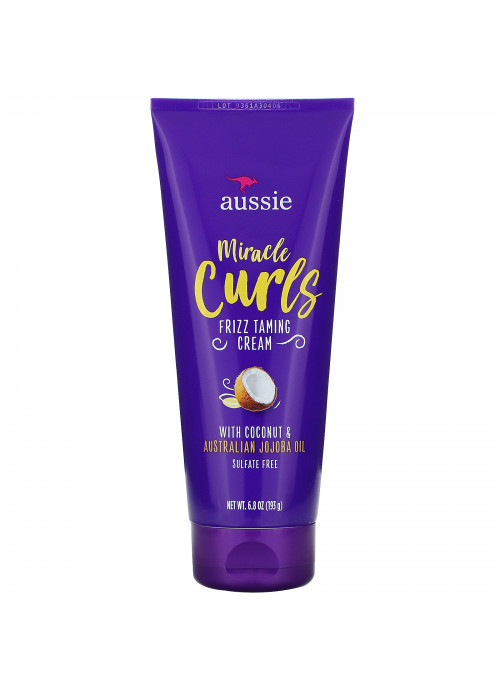 Aussie, Miracle Curls, Frizz Taming Cream, Coconut & Australian Jojoba Oil, 6.8 oz (193 g)