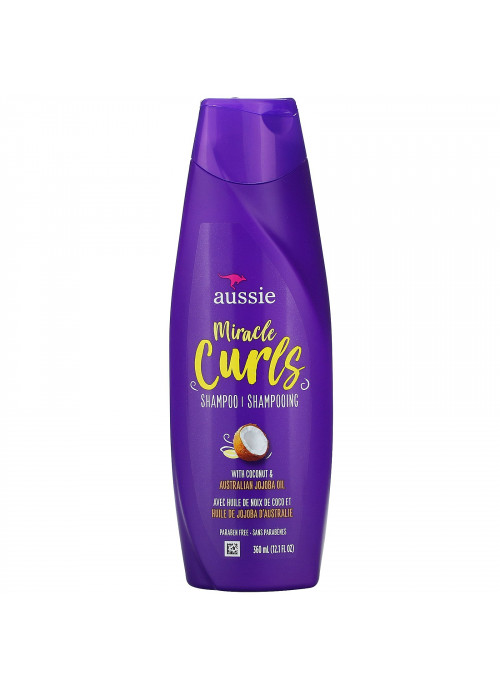 Aussie, Miracle Curls, Shampoo, with Coconut & Australian Jojoba Oil,  12.1 fl oz (360 ml)