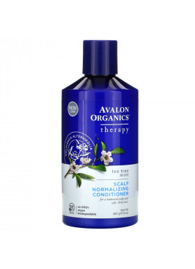 Avalon Organics, Scalp Normalizing Conditioner, Tea Tree Mint Therapy, 14 oz (397 g)