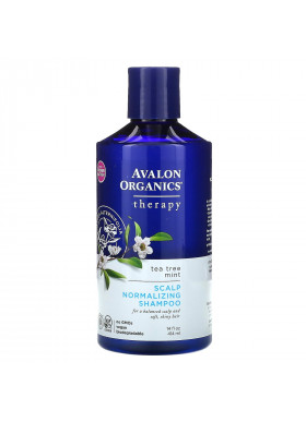 Avalon Organics, Scalp Normalizing Shampoo, Therapy, Tea Tree Mint, 14 fl oz (414 ml)