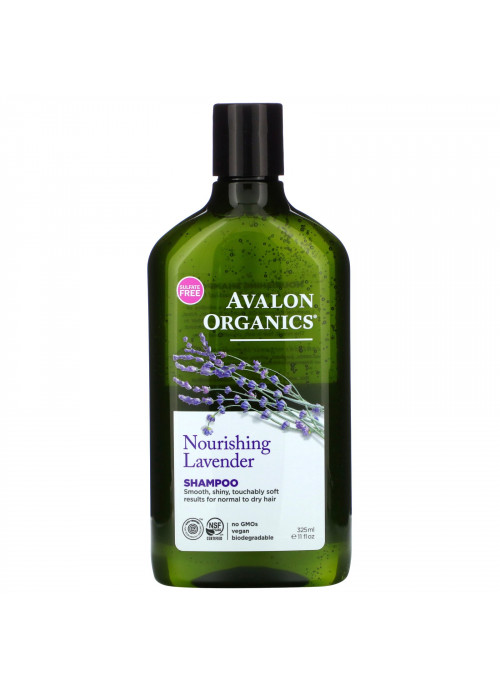 Avalon Organics, Shampoo, Nourishing, Lavender, 11 fl oz (325 ml)