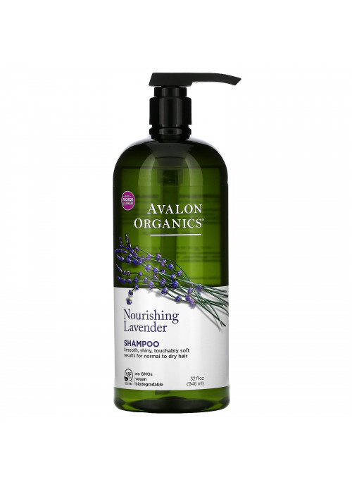 Avalon Organics, Shampoo, Nourishing Lavender, 32 fl oz (946 ml)