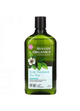 Avalon Organics, Shampoo, Scalp Treatment, Tea Tree, 11 fl oz (325 ml)