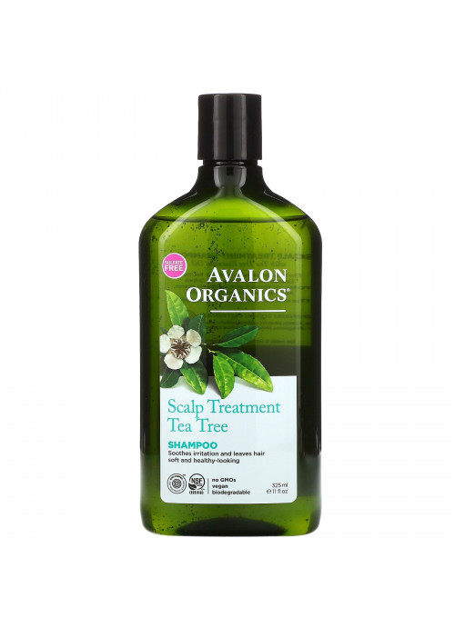 Avalon Organics, Shampoo, Scalp Treatment, Tea Tree, 11 fl oz (325 ml)