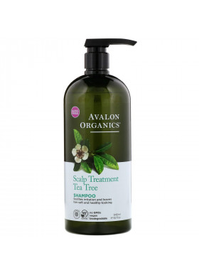 Avalon Organics, Shampoo, Scalp Treatment, Tea Tree, 32 fl oz (946 ml)
