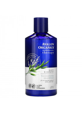 Avalon Organics, Thickening Shampoo, Biotin B-Complex, Therapy, 14 fl oz (414 ml)