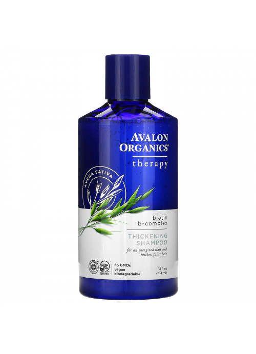 Avalon Organics, Thickening Shampoo, Biotin B-Complex, Therapy, 14 fl oz (414 ml)