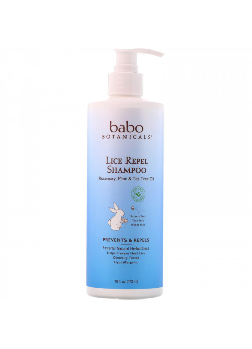 Babo Botanicals, Lice Repel Shampoo, 16 oz (473 ml)