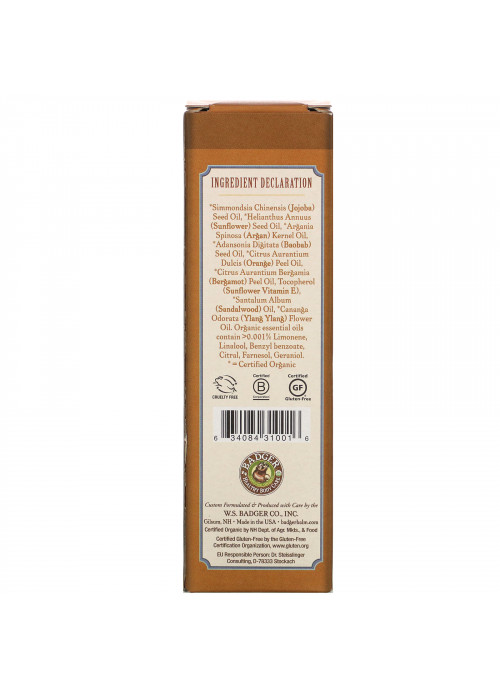Badger Company, Botanical Hair Oil, Argan, Jojoba & Baobab, 2 fl oz (59.1 ml)