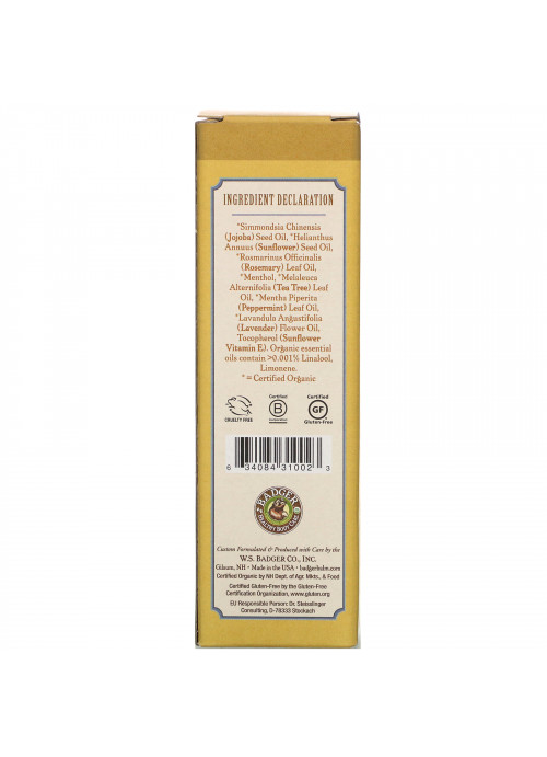 Badger Company, Herbal Hair Oil, Jojoba Rosemary & Tea Tree, 2 fl oz (59.1 ml)