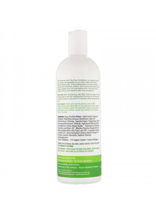 Beauty Without Cruelty, Conditioner, Rosemary Mint Tea Tree, 16 fl oz (473 ml)