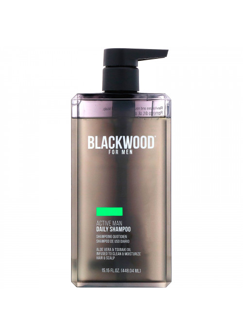 Blackwood For Men, Active Man Daily Shampoo, For Men, 15.15 fl oz (448.04 ml)
