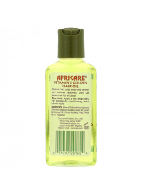 Cococare, Africare, Vitamin E Golden Hair Oil, 2 fl oz (60 ml)