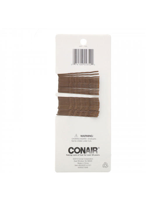 Conair, Color Match, Bobby Pins, Brunette, 90 Pieces