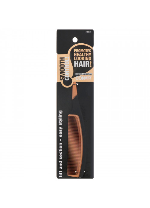 Conair, Copper Collection, Lift and Section, Tail Comb, 1 Comb
