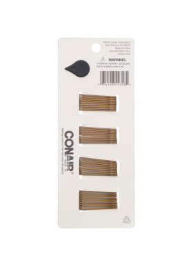 Conair, Mini Pins, Brown, 36 Pieces