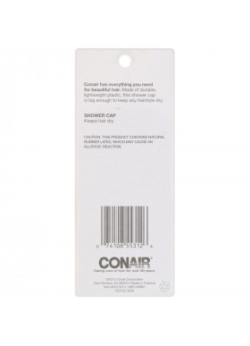 Conair, Shower Cap, Large, 1 Large Shower Cap