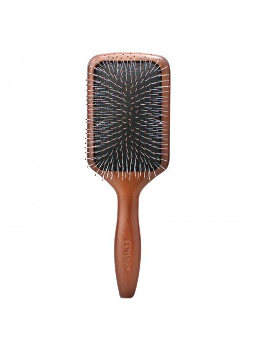 Conair, Tangle Pro Detangler, Normal & Thick Hair, Wood Paddle Hair Brush, 1 Brush
