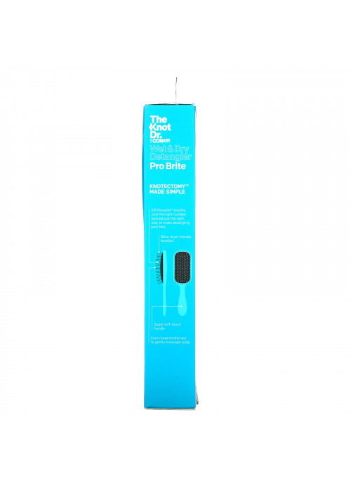 Conair, The Knot Dr, Pro Brite Wet & Dry Detangler, Blue, 1 Brush