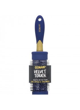 Conair, Velvet Touch, Dry, Style & Volumize Round Hair Brush, 1 Brush