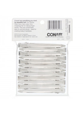 Conair, Versatile Clips Stay in Place, 12 Styling Clips